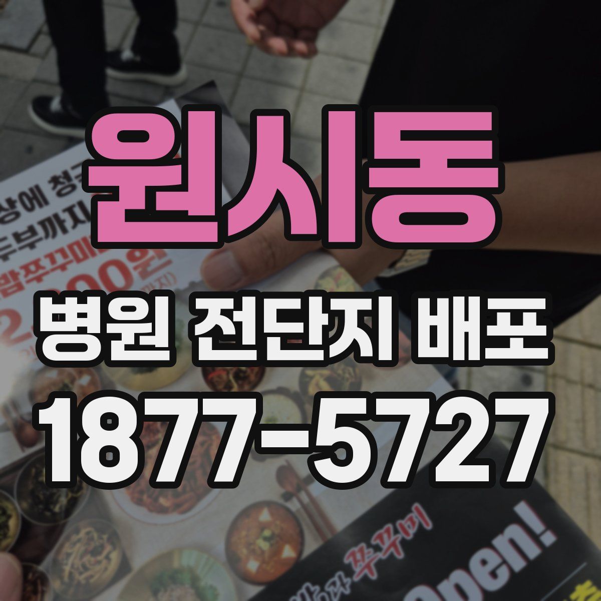 원시동 병원 전단지 배포