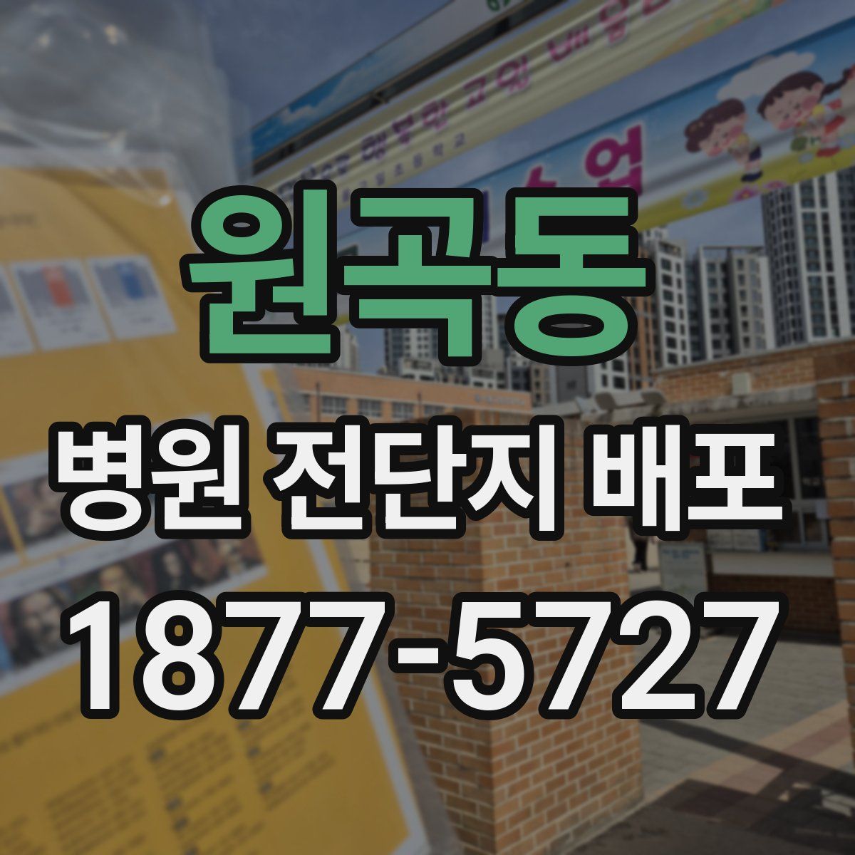원곡동 병원 전단지 배포