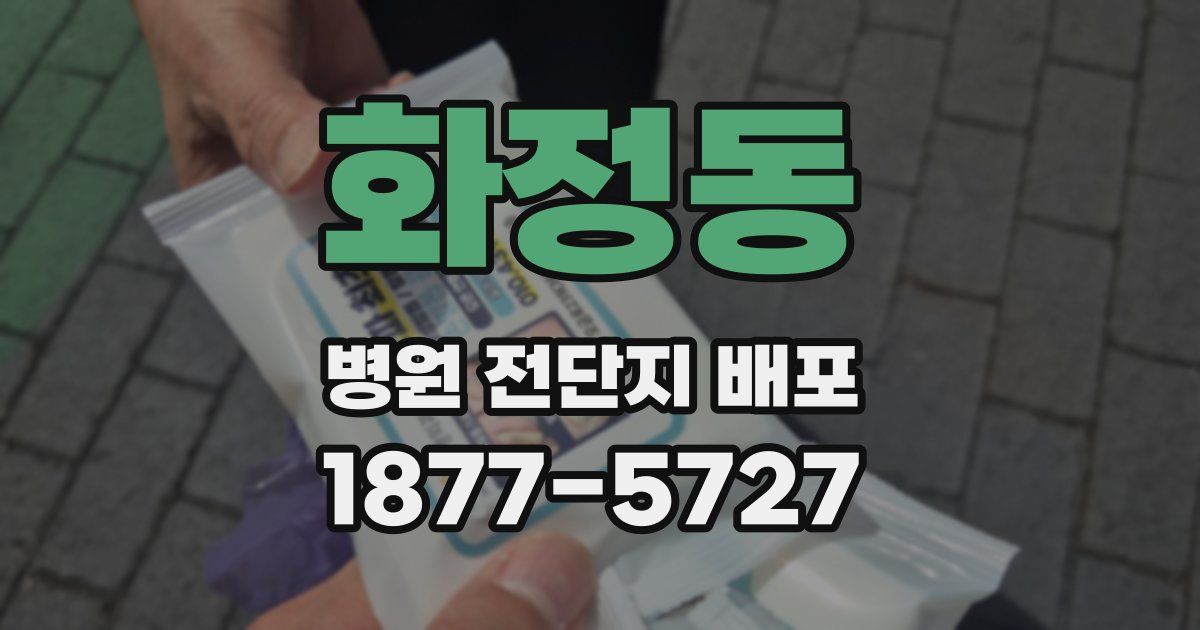화정동 병원 전단지 배포