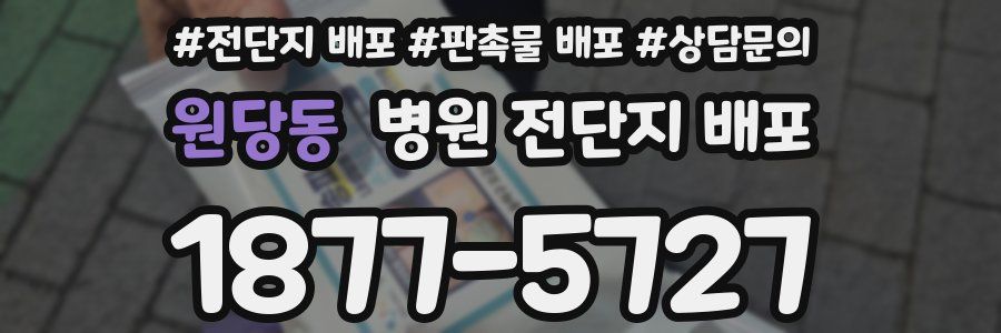 원당동 병원 전단지 배포