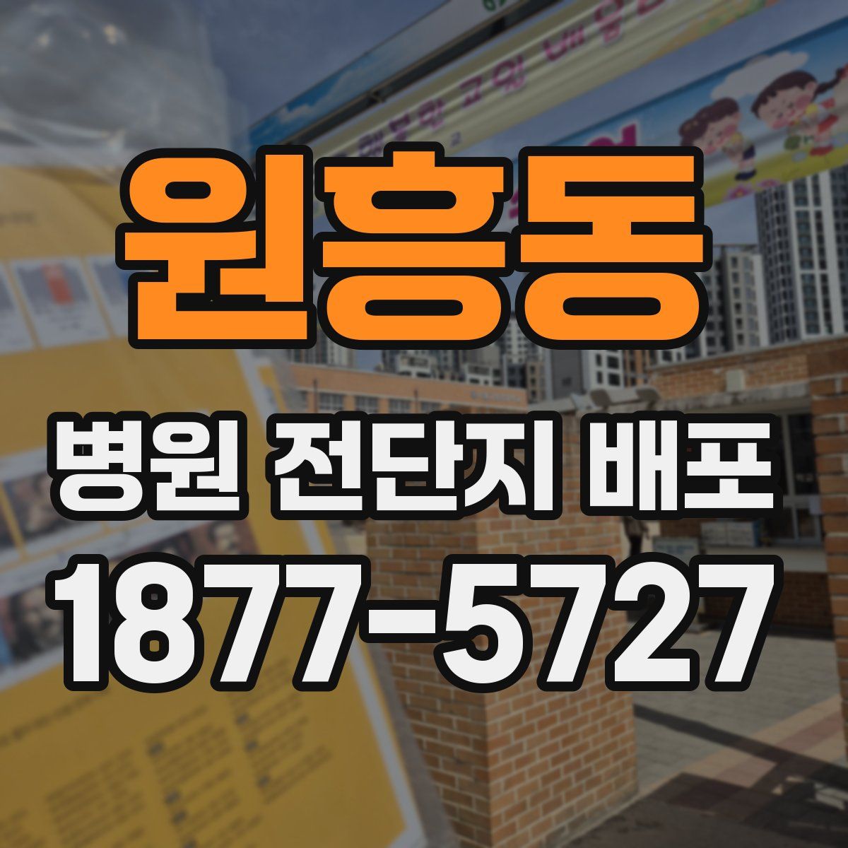 원흥동 병원 전단지 배포