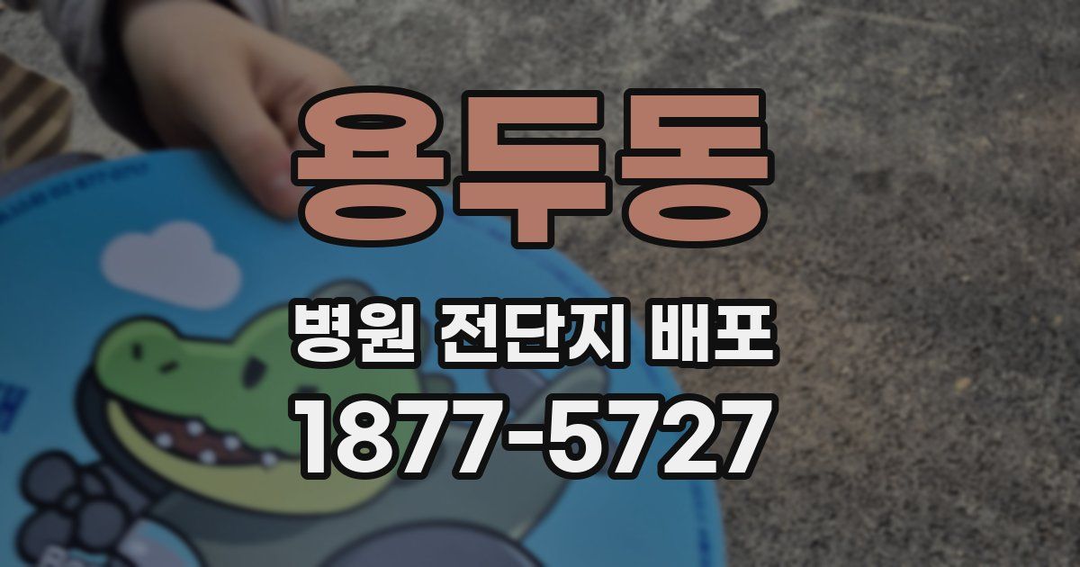 용두동 병원 전단지 배포