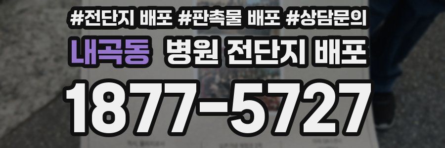 내곡동 병원 전단지 배포