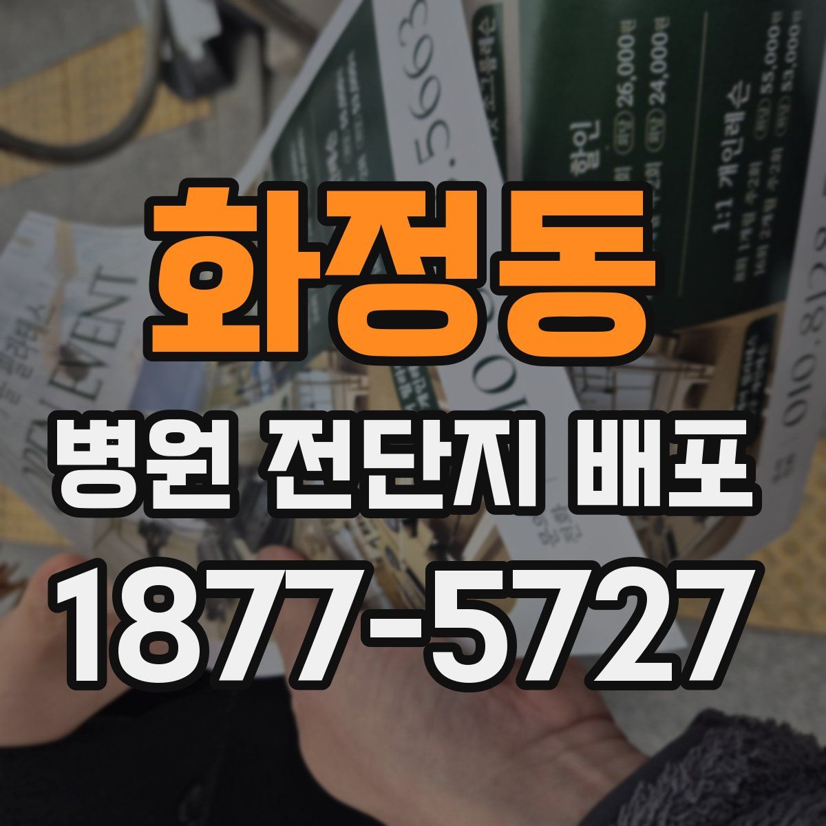 화정동 병원 전단지 배포