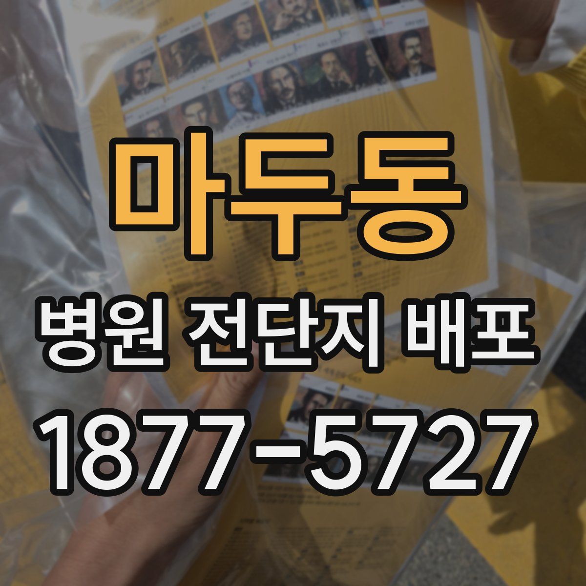 마두동 병원 전단지 배포