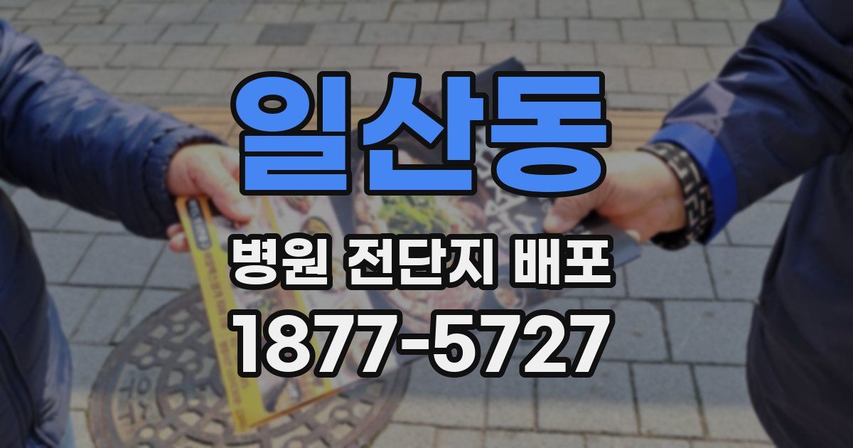 일산동 병원 전단지 배포