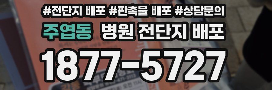 주엽동 병원 전단지 배포