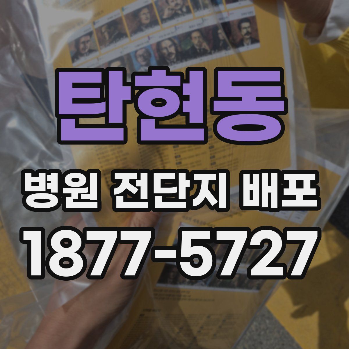 탄현동 병원 전단지 배포