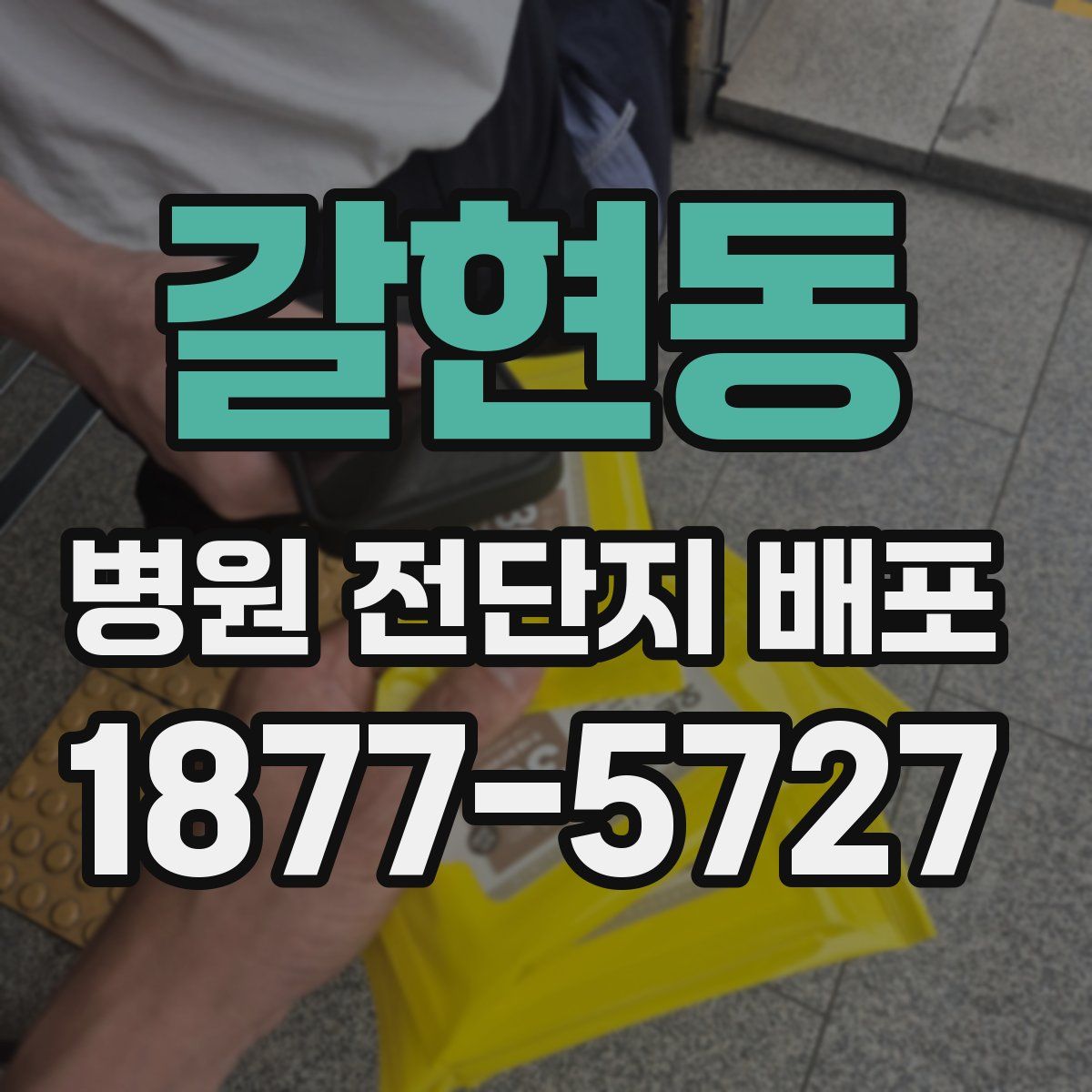 갈현동 병원 전단지 배포