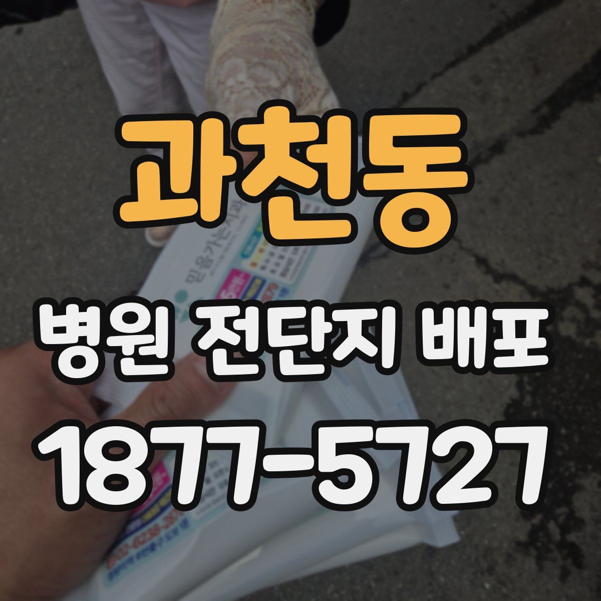 과천동 병원 전단지 배포