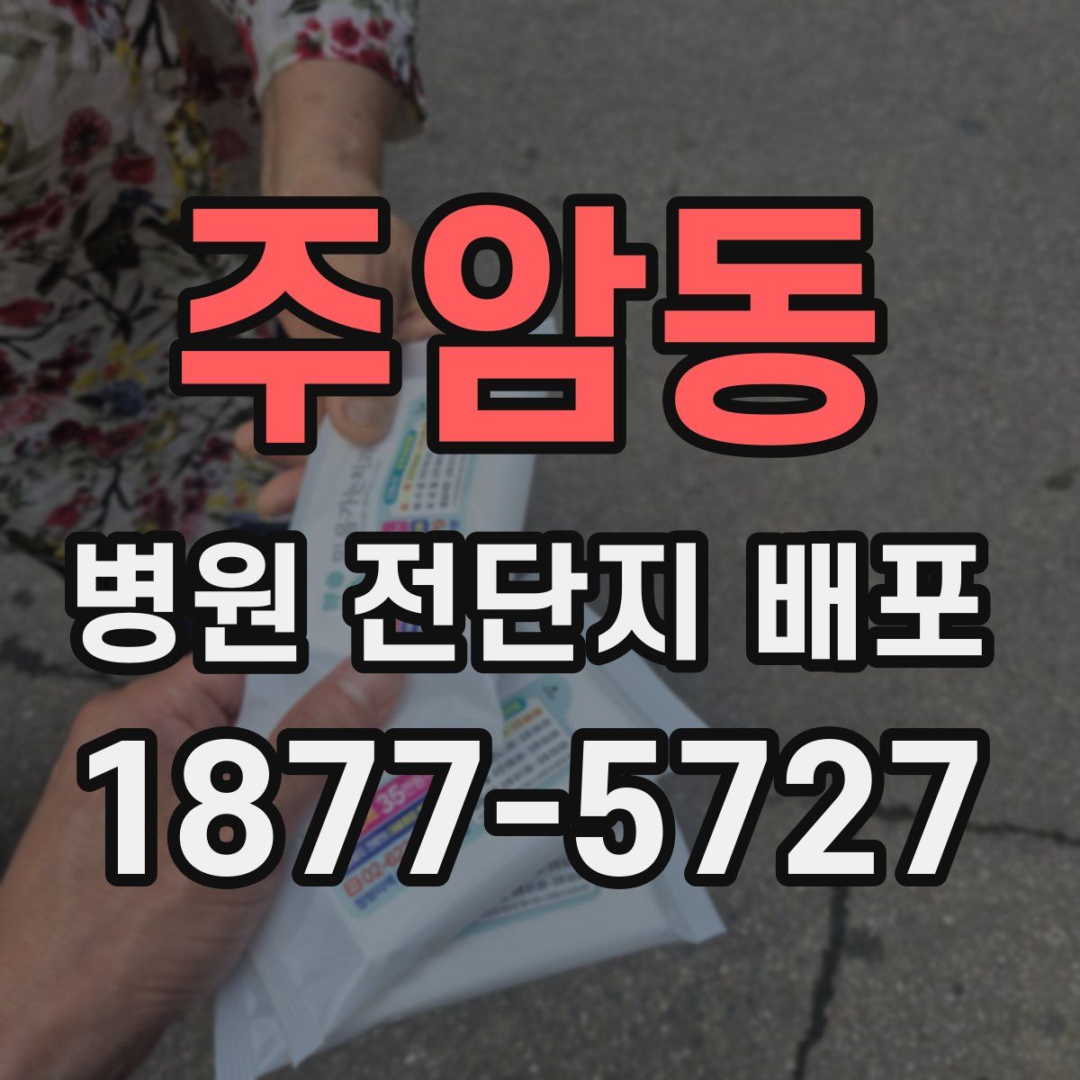 주암동 병원 전단지 배포