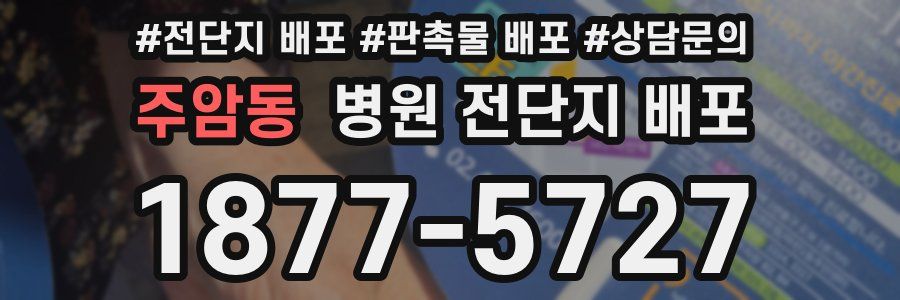 주암동 병원 전단지 배포