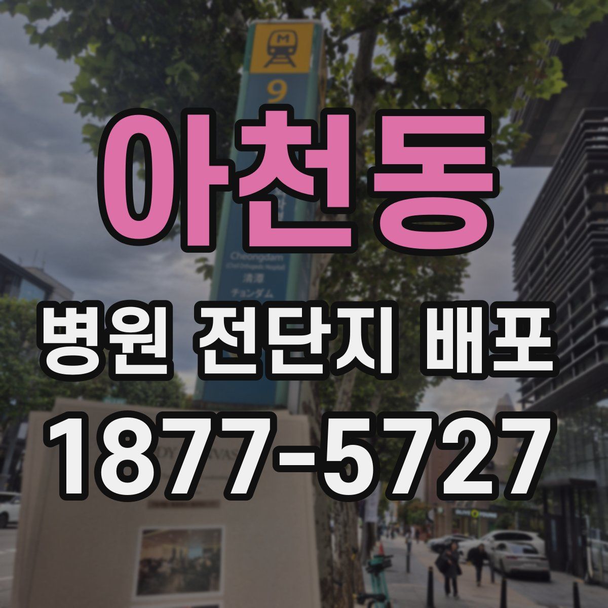 아천동 병원 전단지 배포