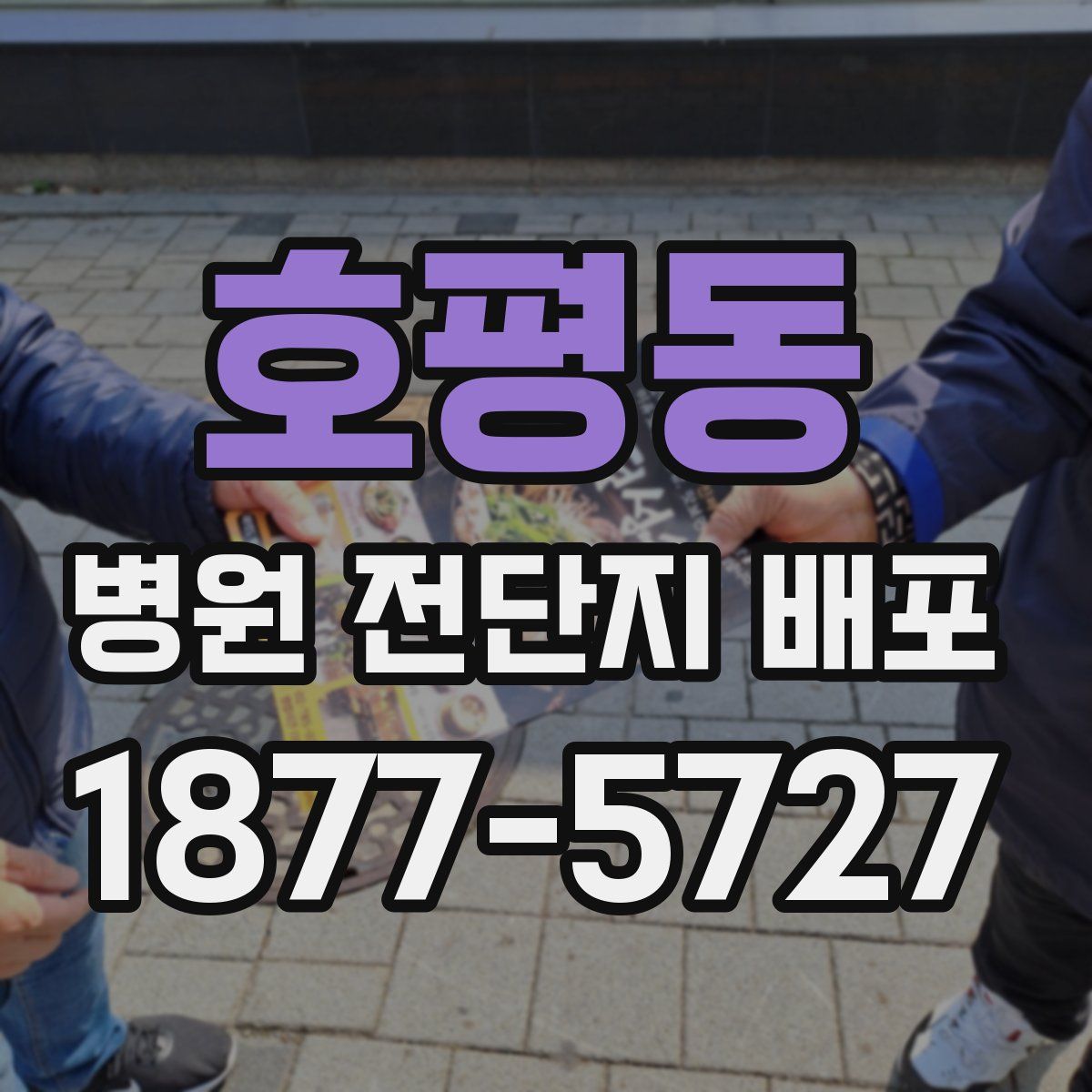 호평동 병원 전단지 배포