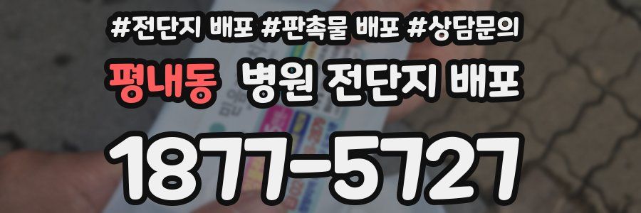 평내동 병원 전단지 배포