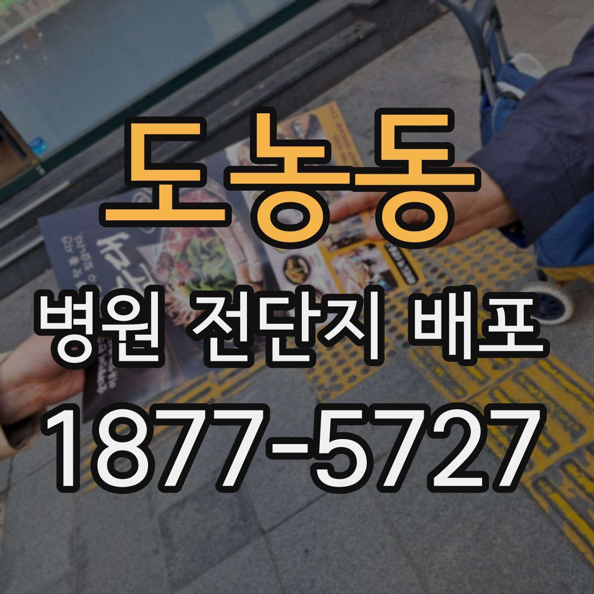 도농동 병원 전단지 배포