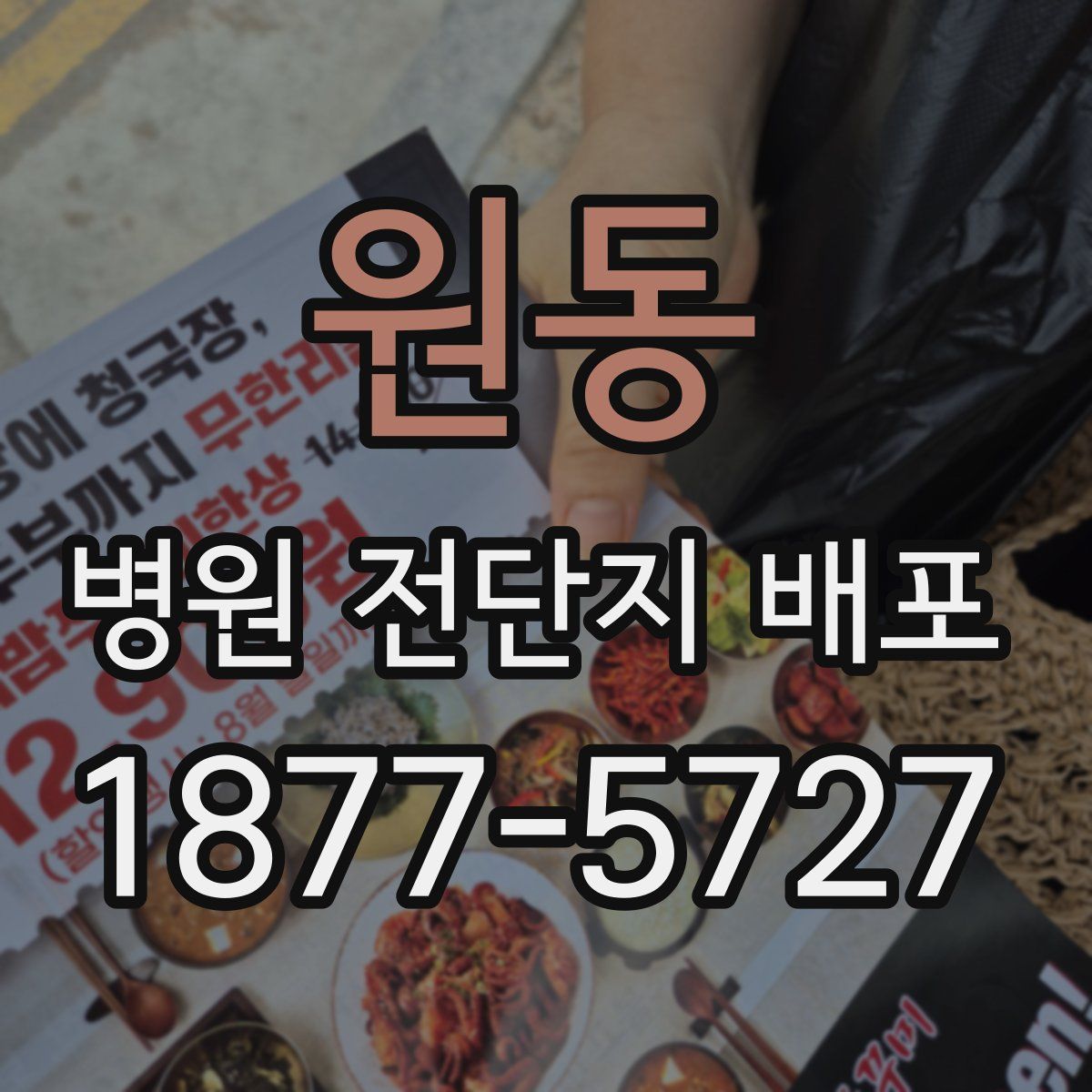 원동 병원 전단지 배포