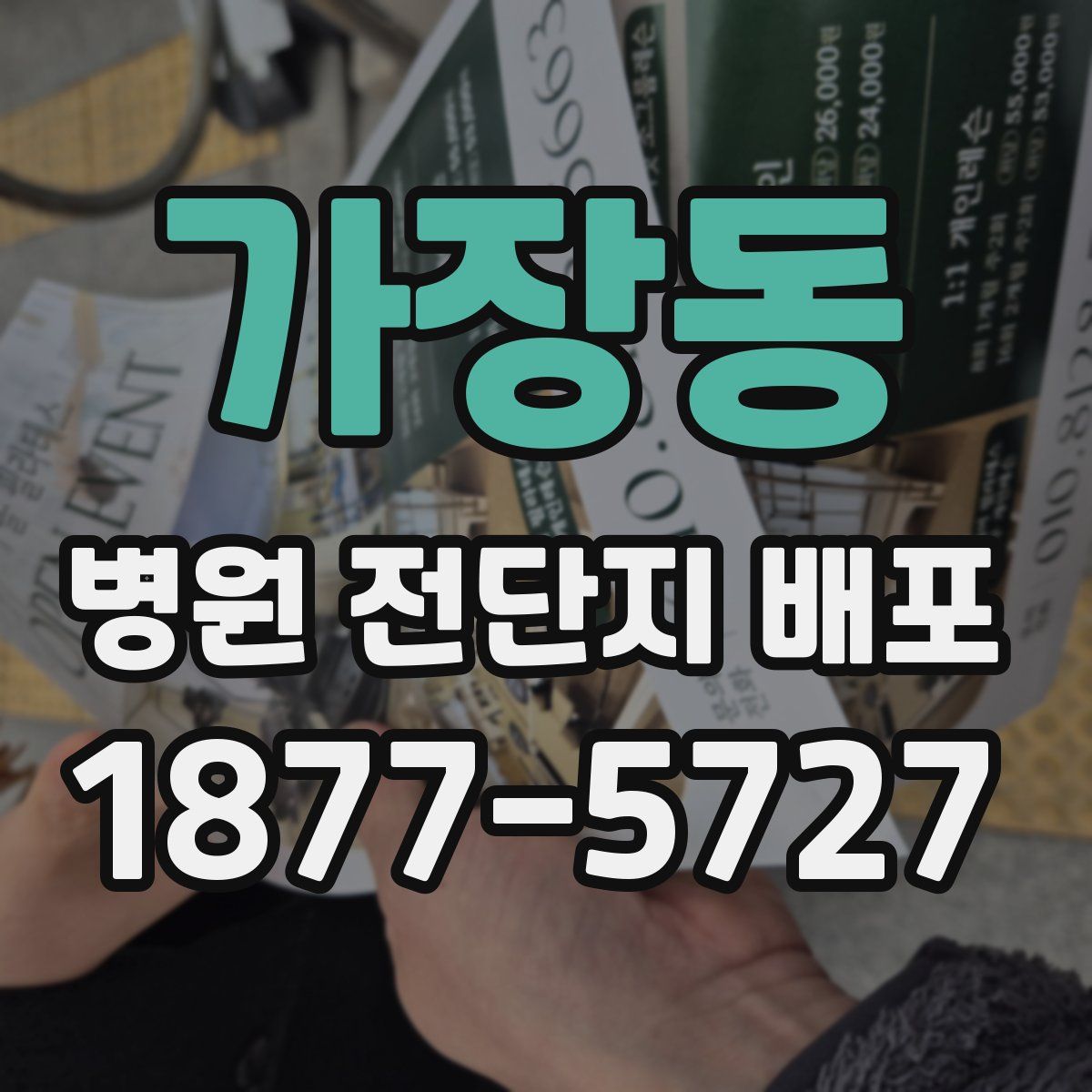 가장동 병원 전단지 배포