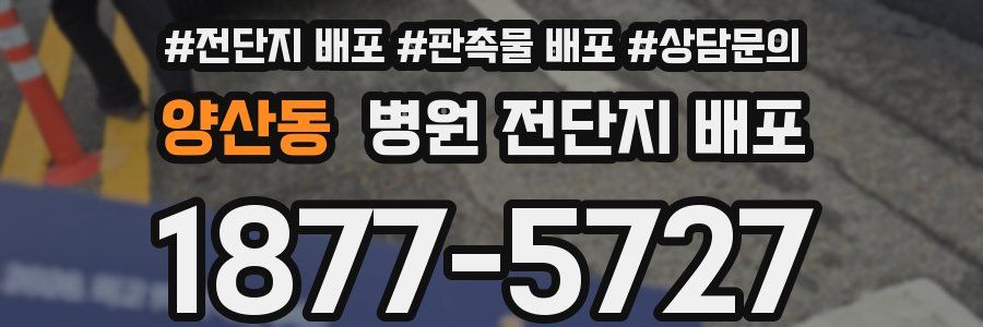 양산동 병원 전단지 배포