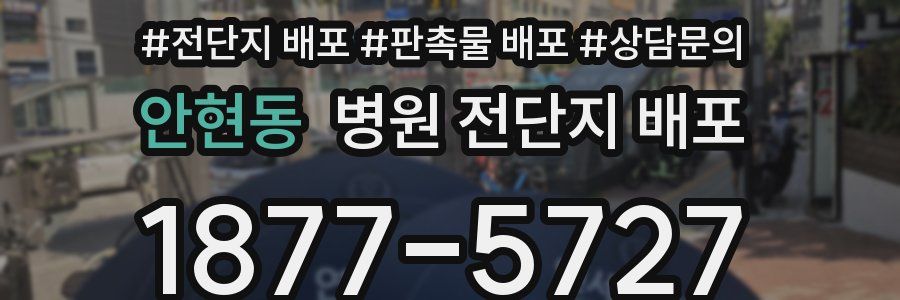 안현동 병원 전단지 배포