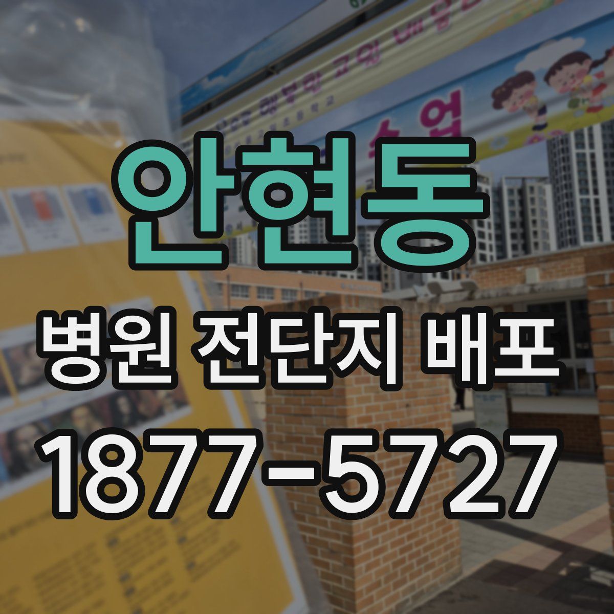 안현동 병원 전단지 배포