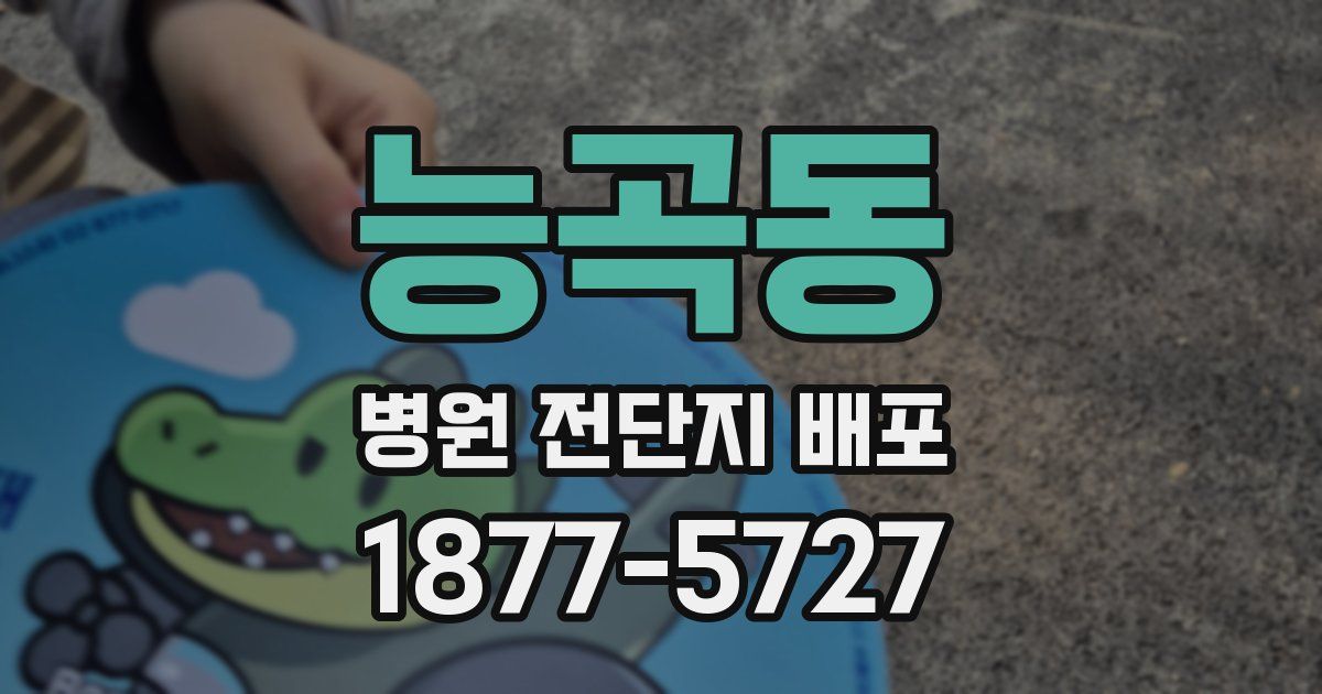 능곡동 병원 전단지 배포