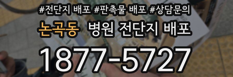 논곡동 병원 전단지 배포