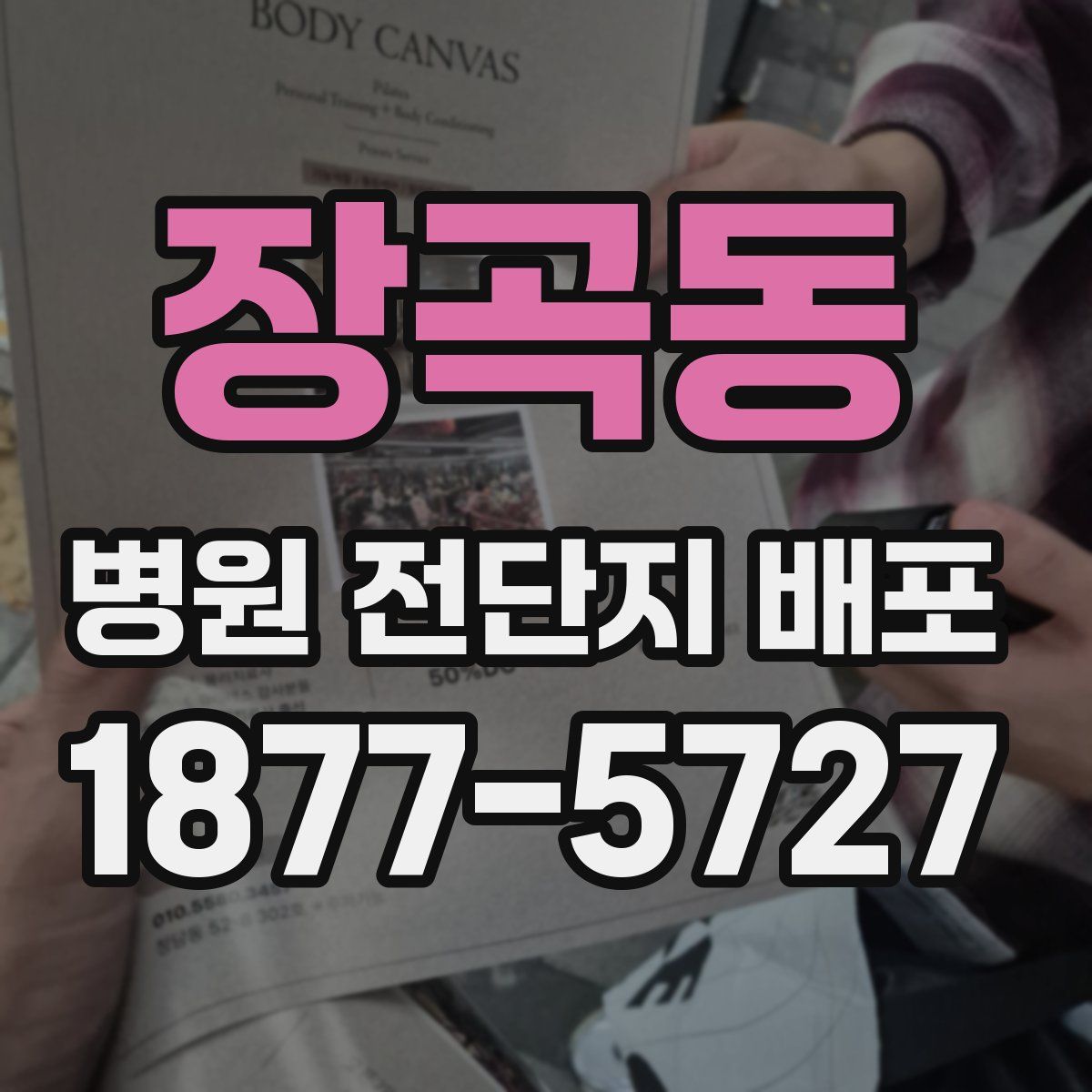 장곡동 병원 전단지 배포