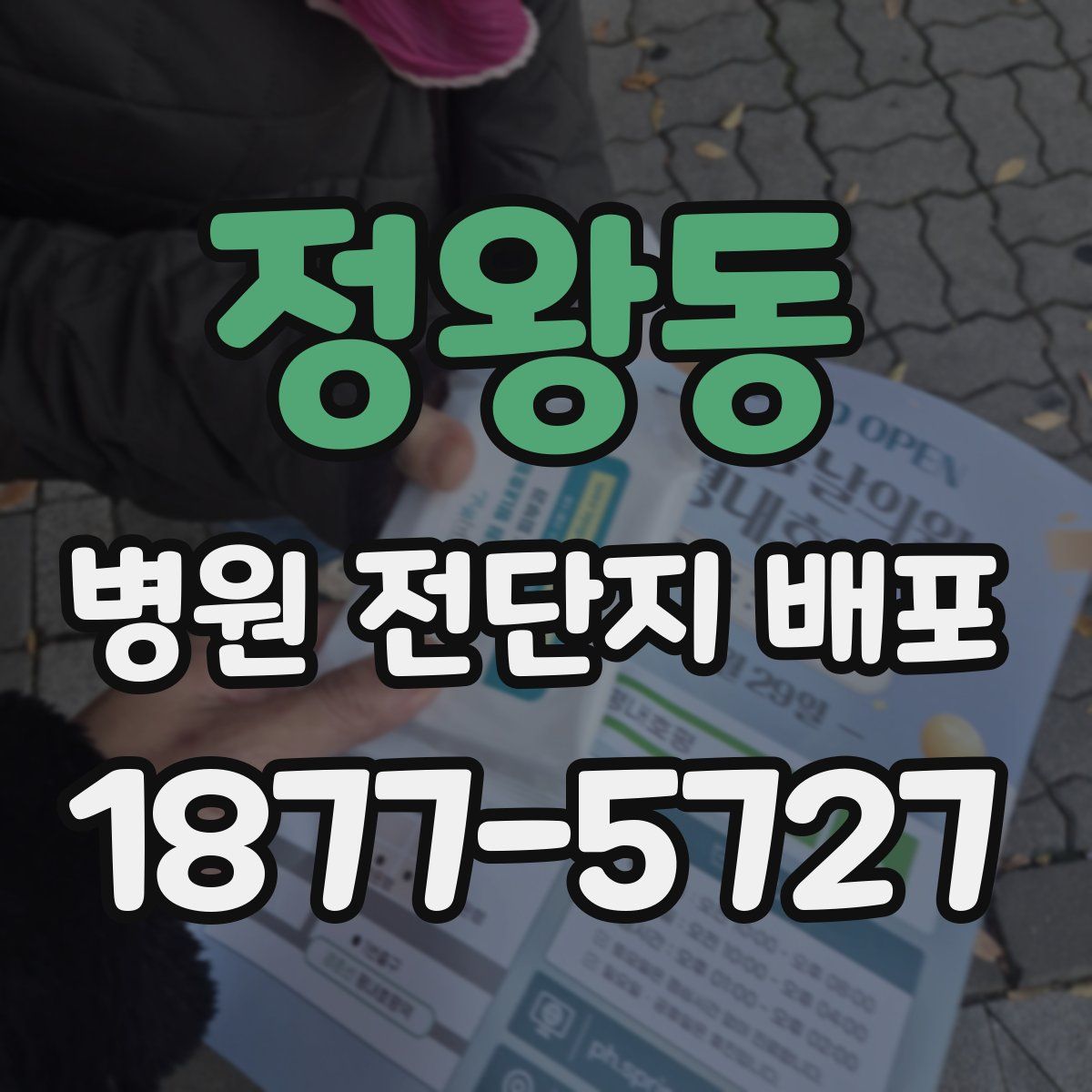 정왕동 병원 전단지 배포