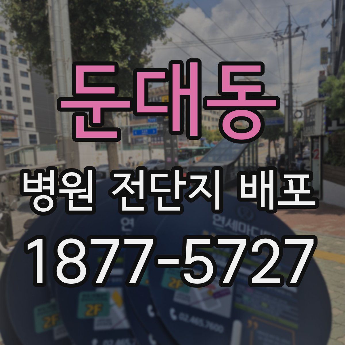 둔대동 병원 전단지 배포