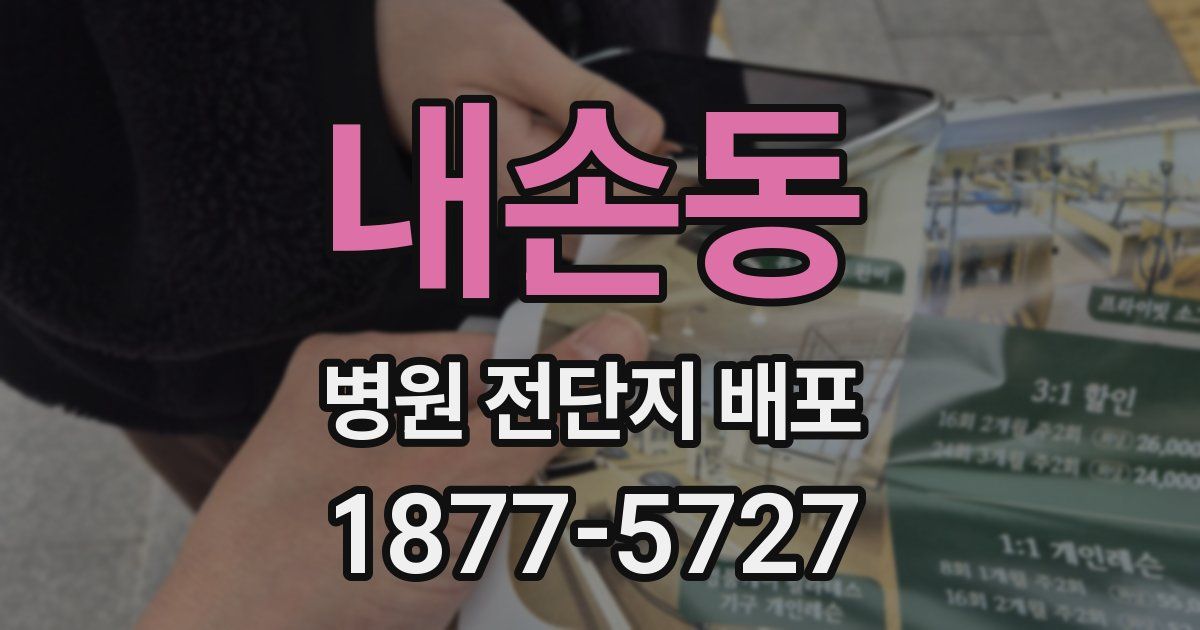 내손동 병원 전단지 배포