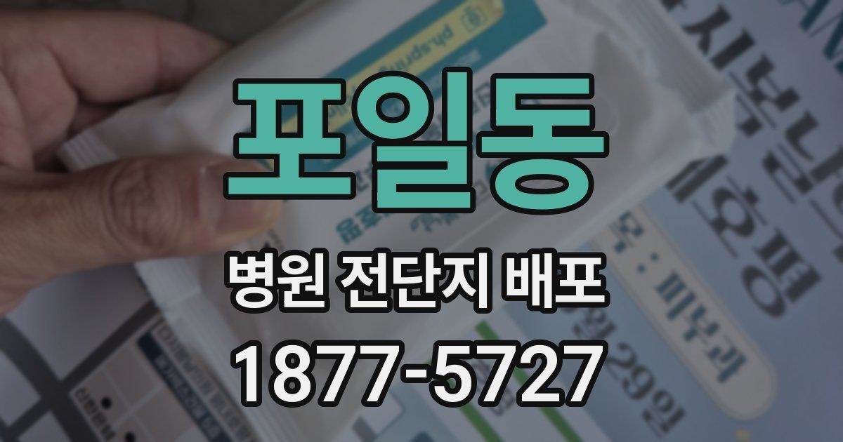 포일동 병원 전단지 배포