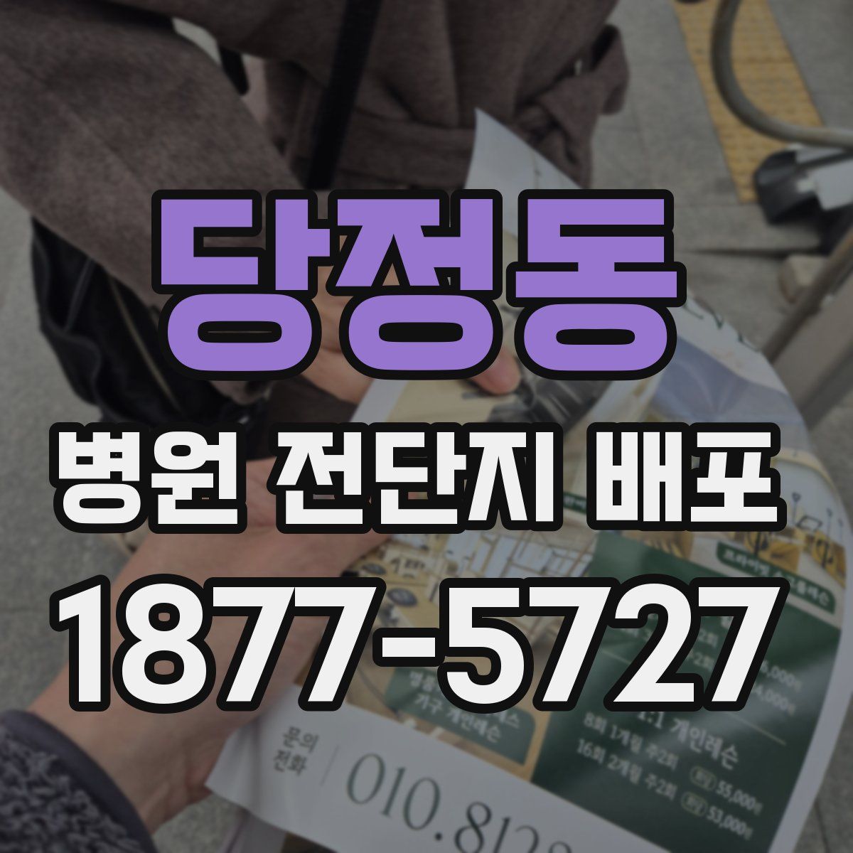 당정동 병원 전단지 배포