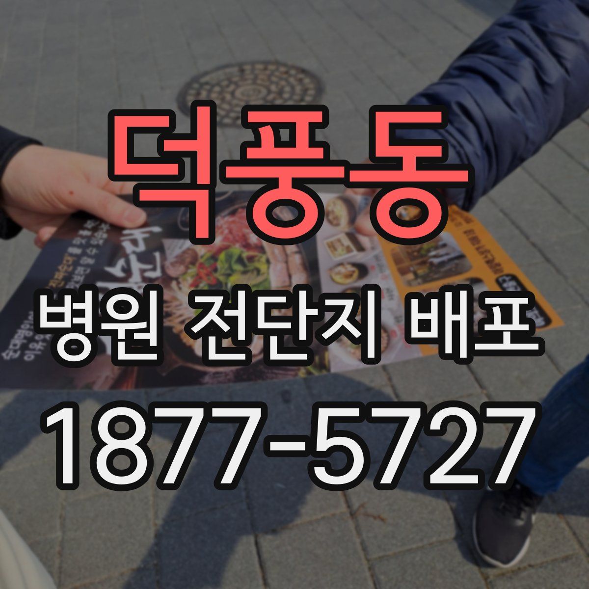덕풍동 병원 전단지 배포