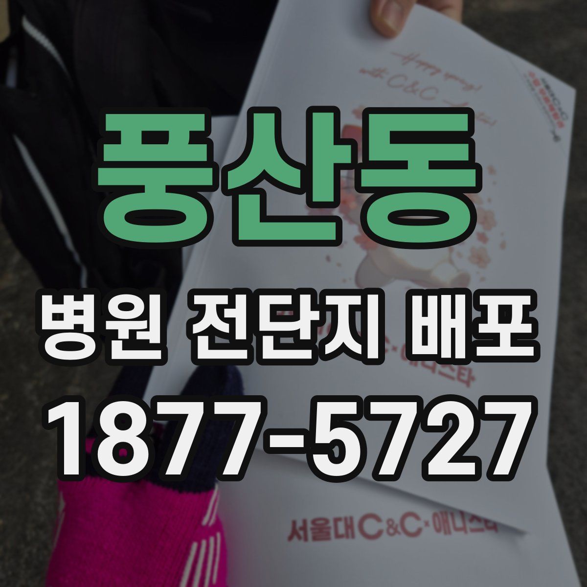 풍산동 병원 전단지 배포