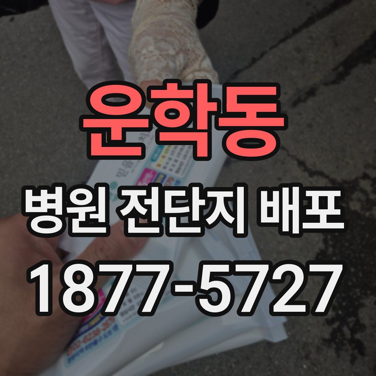운학동 병원 전단지 배포