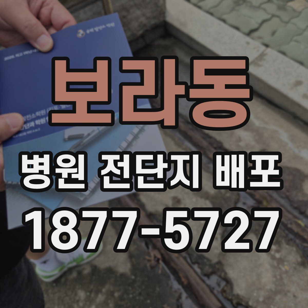 보라동 병원 전단지 배포