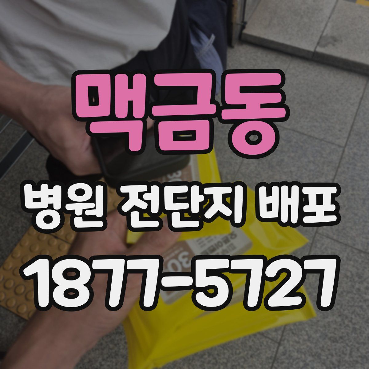 맥금동 병원 전단지 배포