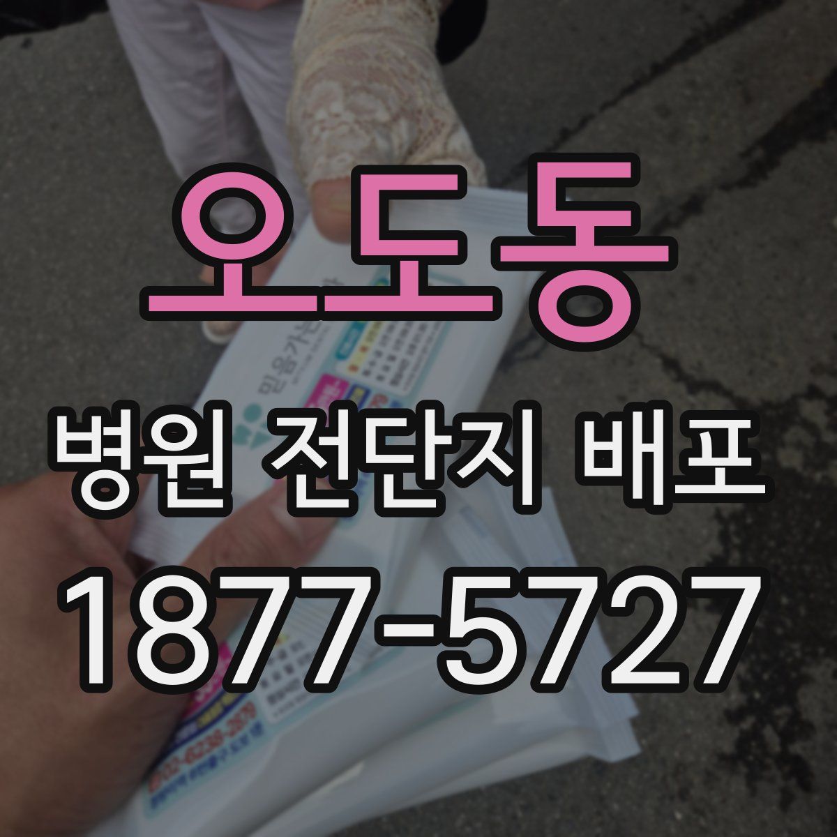 오도동 병원 전단지 배포