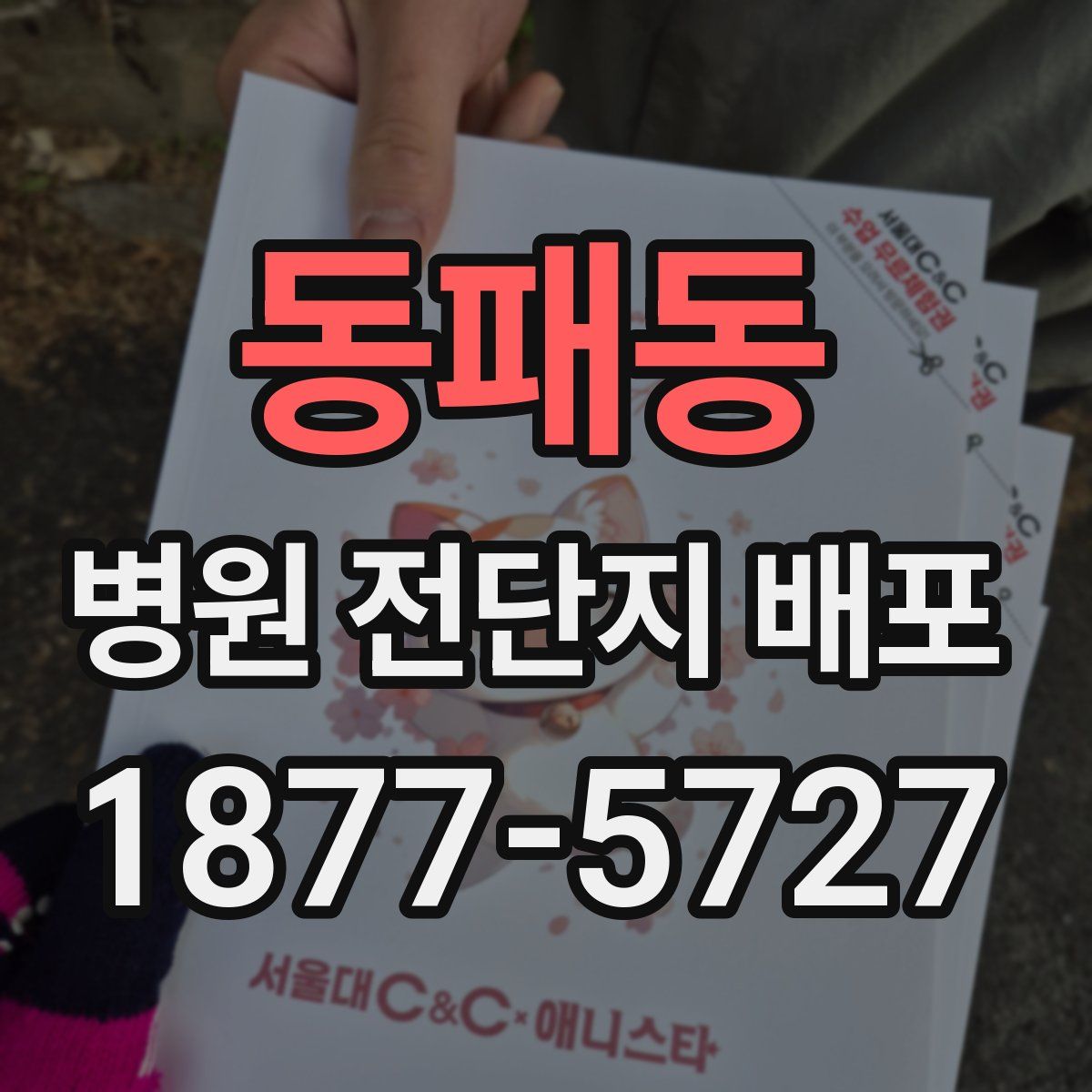동패동 병원 전단지 배포