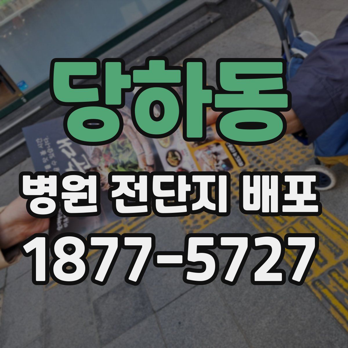당하동 병원 전단지 배포