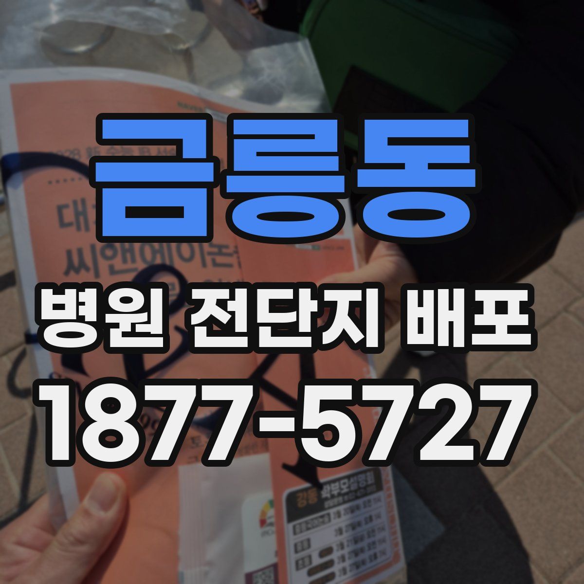 금릉동 병원 전단지 배포