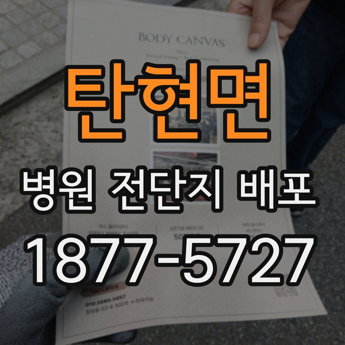 탄현면 병원 전단지 배포