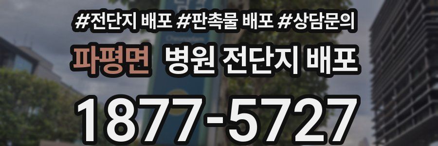 파평면 병원 전단지 배포