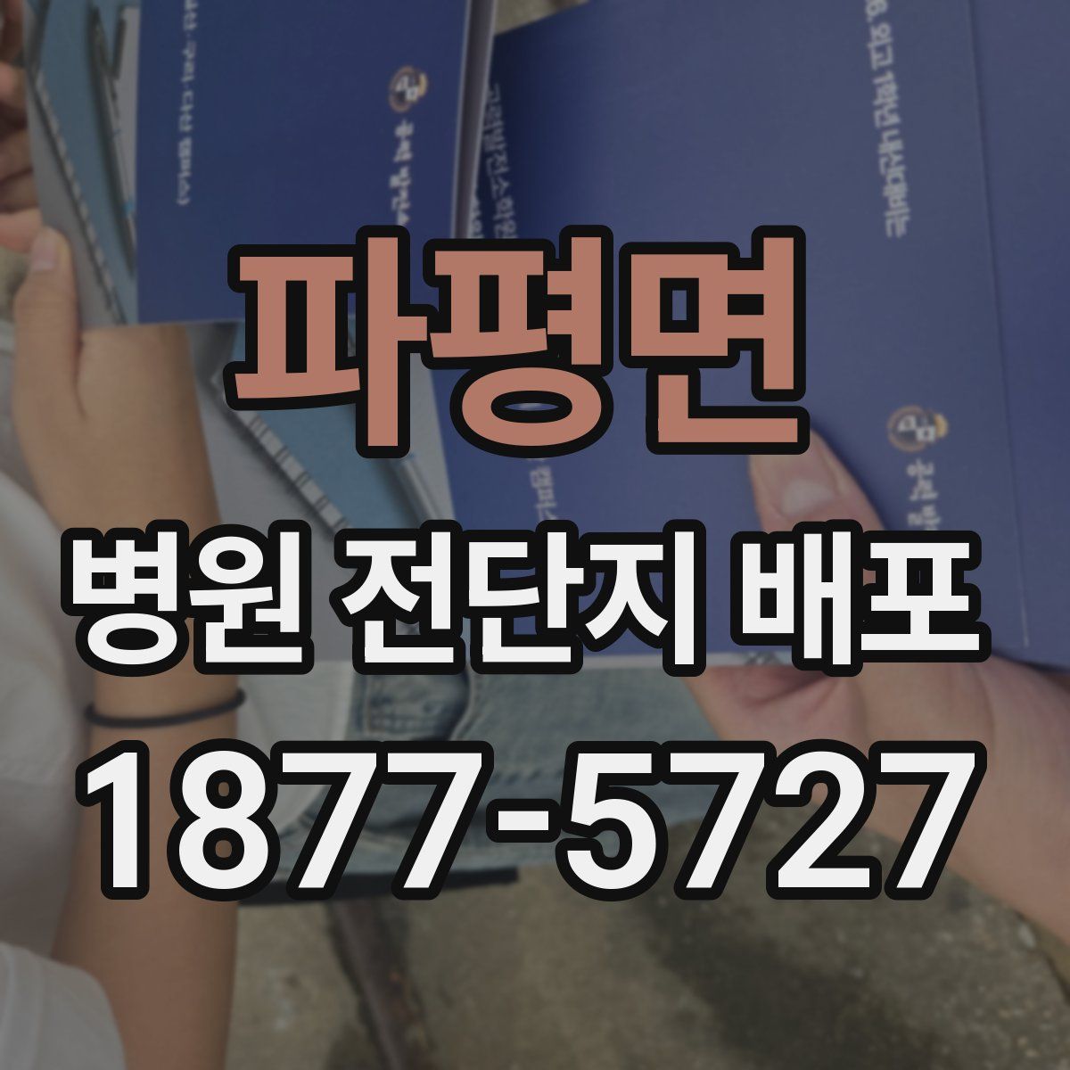파평면 병원 전단지 배포