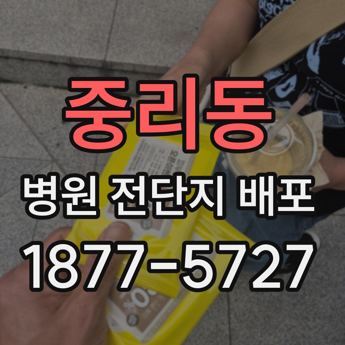 중리동 병원 전단지 배포