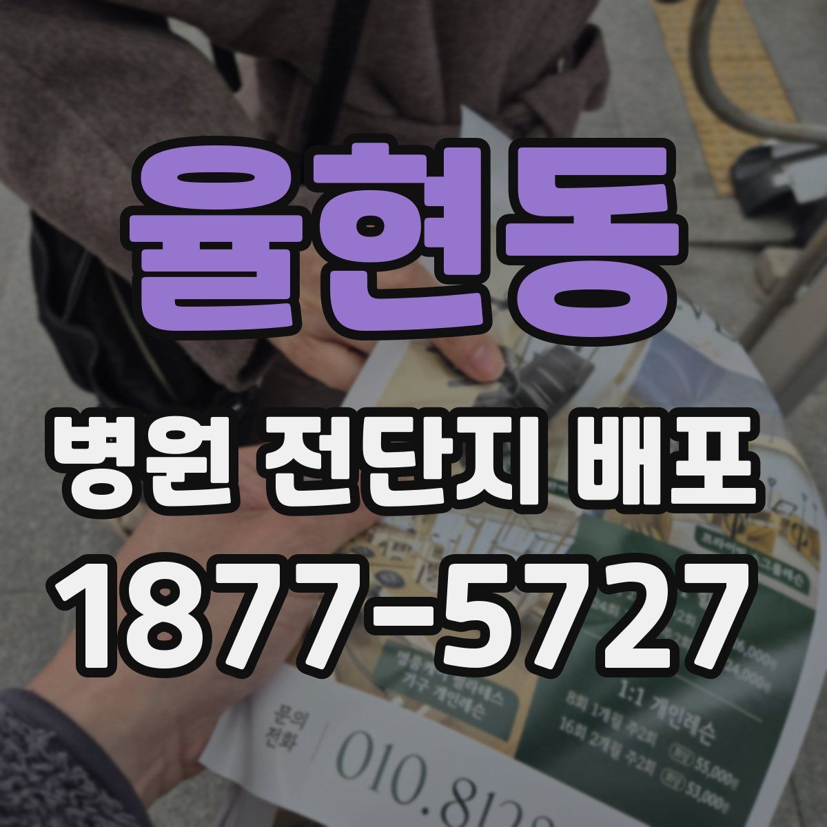 율현동 병원 전단지 배포