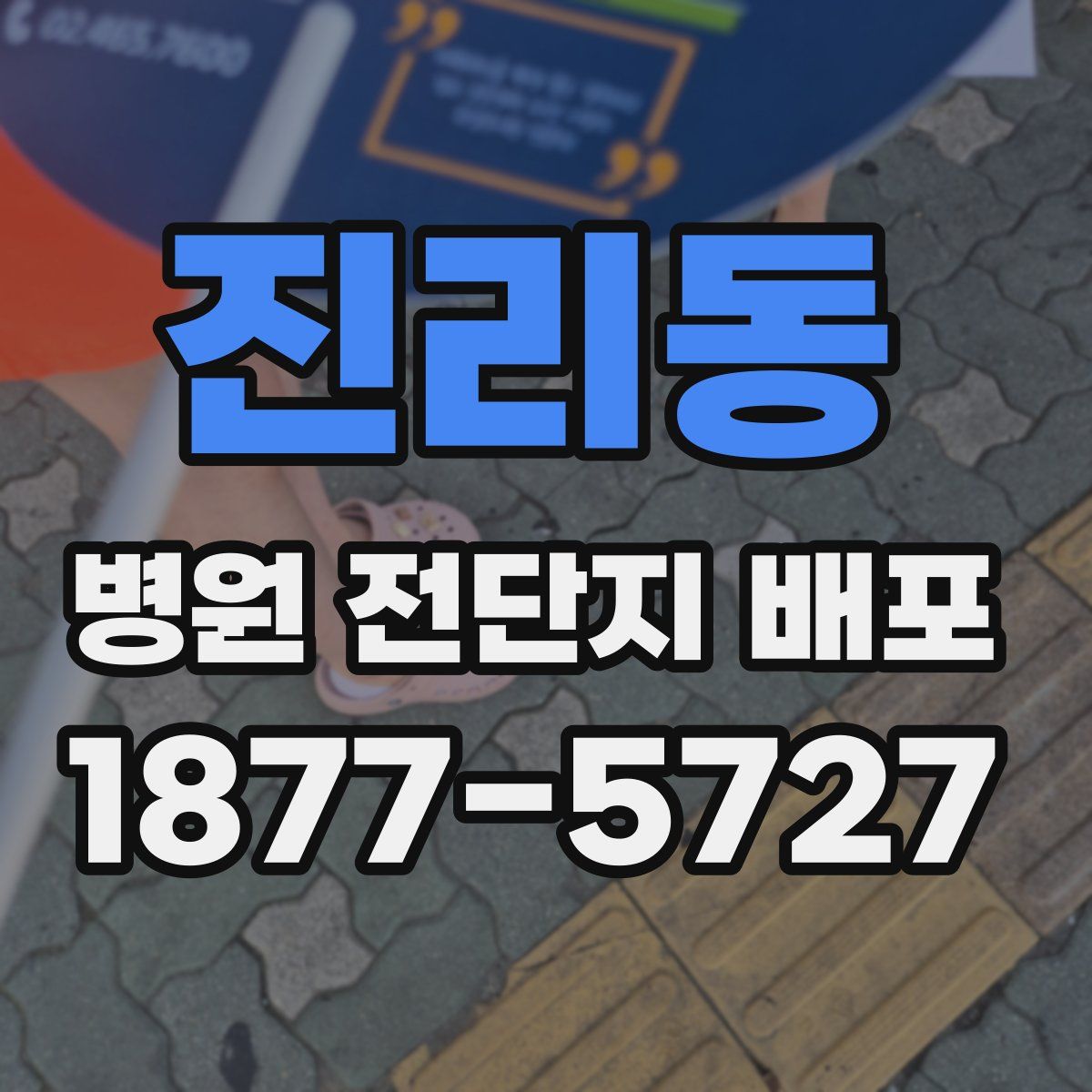 진리동 병원 전단지 배포