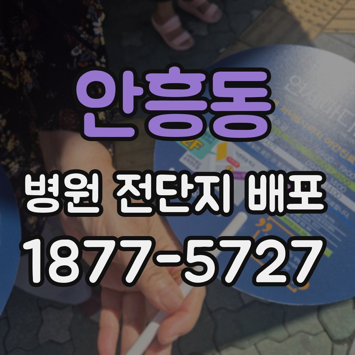 안흥동 병원 전단지 배포