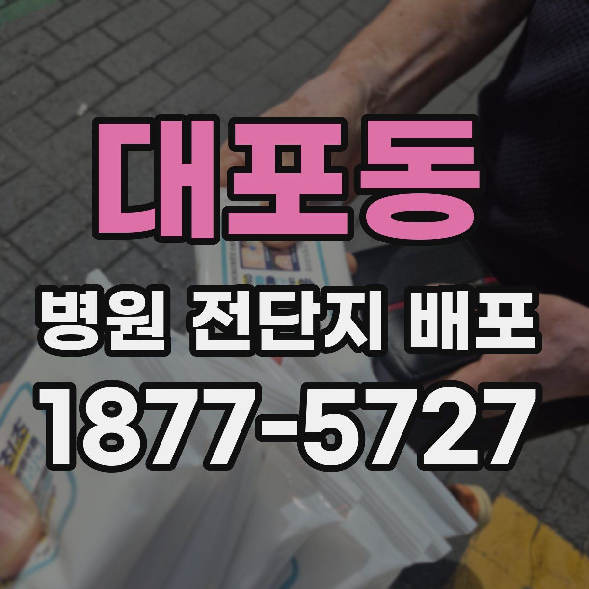 대포동 병원 전단지 배포
